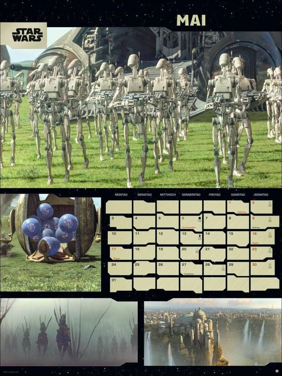 Produktbild: Star Wars Broschur XL Kalender 2027