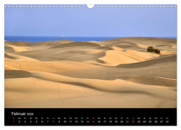 Produktbild: GRAN CANARIA/D&uuml;nen von Maspalomas (Wandkalender 2026 DIN A3 quer), CALVENDO Monatskalender