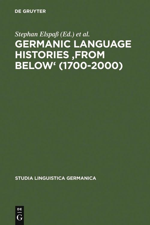 Produktbild: Germanic Language Histories 'from Below' (1700-2000)