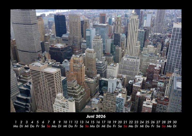 Produktbild: New York 2026 Fotokalender DIN A3