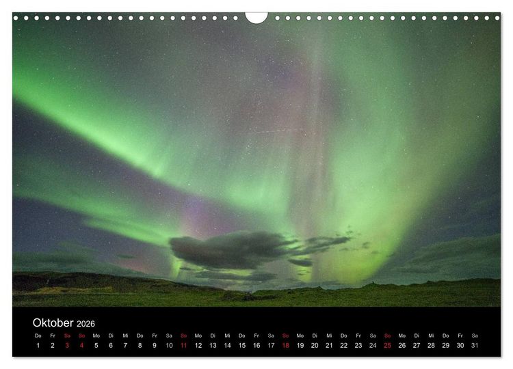 Produktbild: Island - Iceland - &Iacute;sland (Wandkalender 2026 DIN A3 quer), CALVENDO Monatskalender