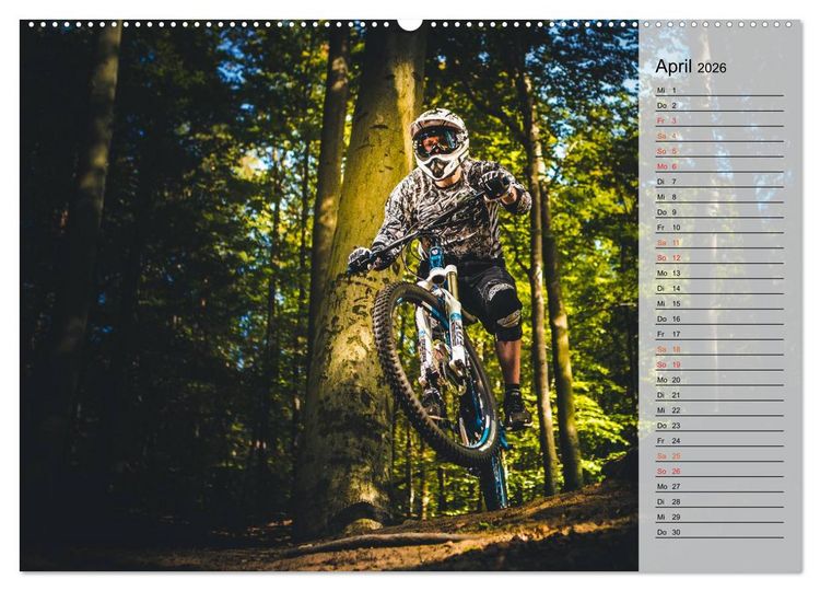 Produktbild: Mountainbike Action (Wandkalender 2026 DIN A2 quer), CALVENDO Monatskalender