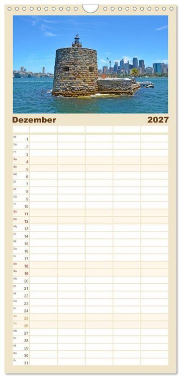 Produktbild: Familienplaner 2027 - Sydney - beeindruckende Metropole mit 5 Spalten (Wandkalender, 21 x 45 cm) CALVENDO