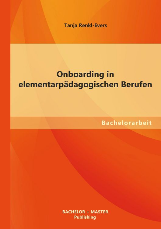 Produktbild: Onboarding in elementarp&auml;dagogischen Berufen