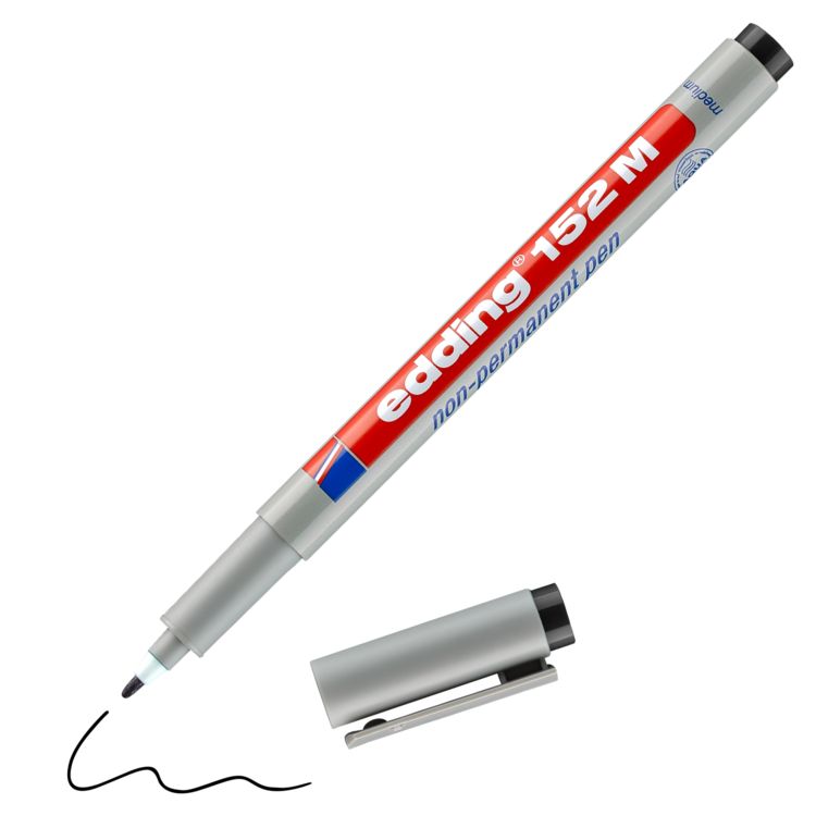 Produktbild: edding 152 M Non-permanenter Folienschreiber schwarz