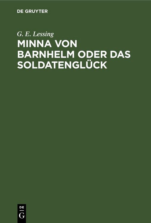 Produktbild: Minna von Barnhelm oder das Soldatengl&uuml;ck