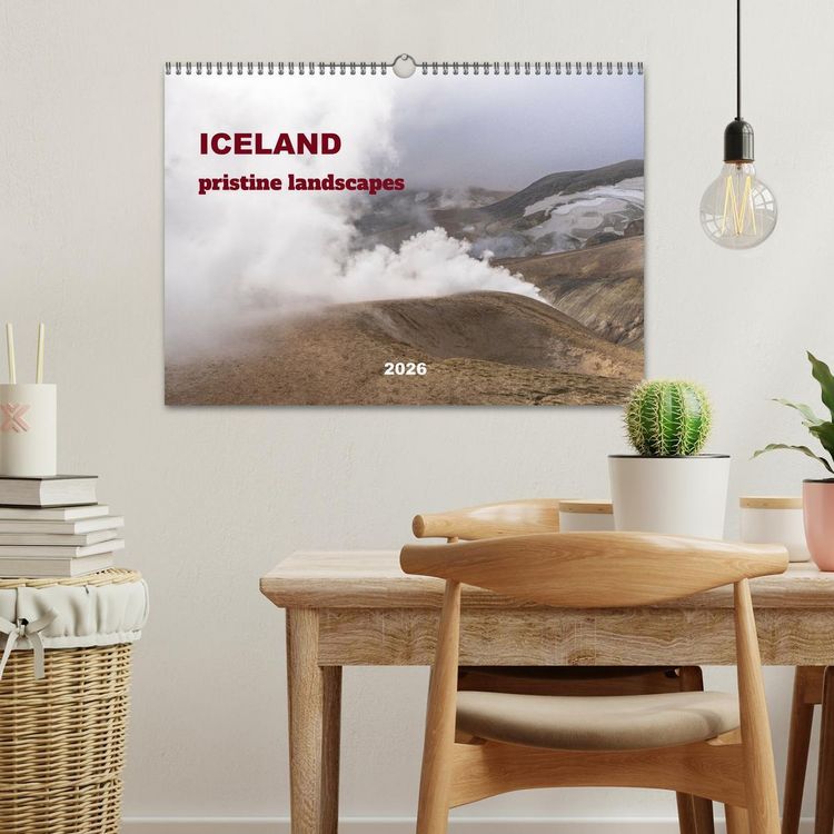 Produktbild: ICELAND pristine landscapes (Wall Calendar 2026 DIN A3 landscape), CALVENDO 12 Month Wall Calendar