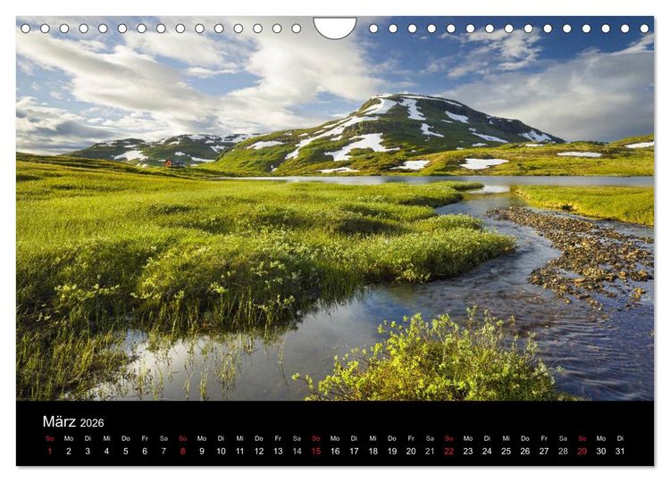 Produktbild: Traumziel Norwegen 2026 (Wandkalender 2026 DIN A4 quer), CALVENDO Monatskalender