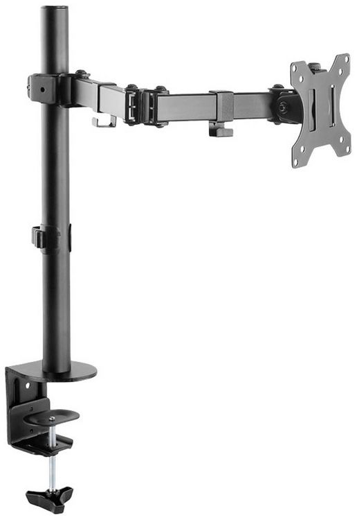 Produktbild: Neomounts FPMA-D550BLACK Monitor-Tischhalterung 1 Display(s) 25,4 cm (10") - 81,3 cm (32") Schwarz Schwenkbar, Rotierbar, Neigbar, H&ouml;henverstellbar