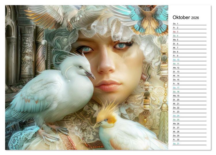 Produktbild: Venezianische Impressionen - Kunstvolle Fantasiewerke (PLANER) (Wandkalender 2026 DIN A3 quer), CALVENDO Monatskalender