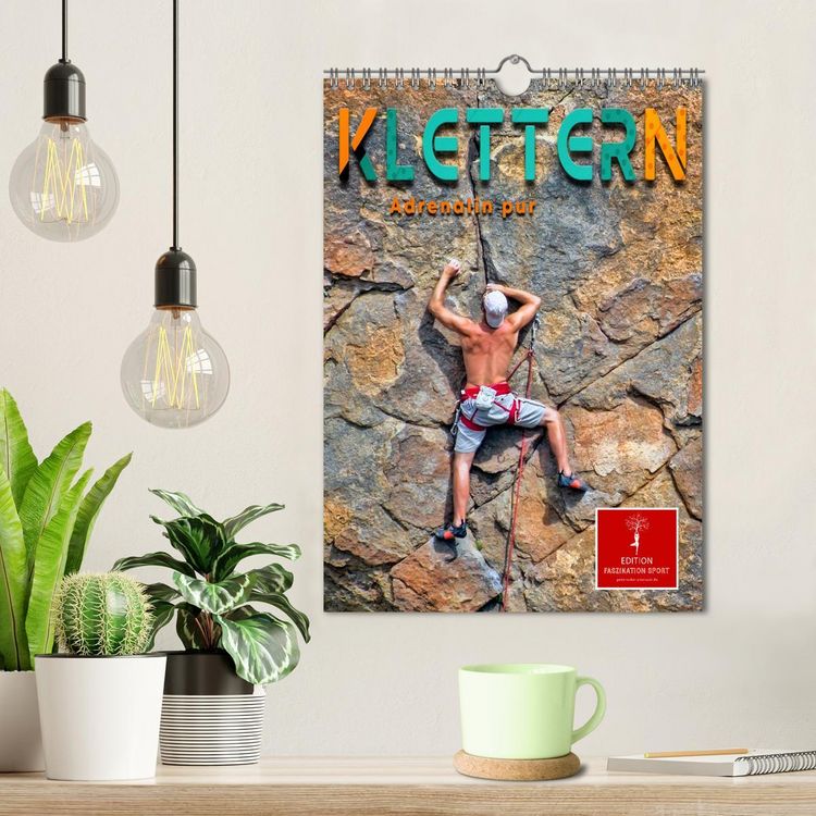 Produktbild: Klettern - Adrenalin pur (Wandkalender 2026 DIN A4 hoch), CALVENDO Monatskalender