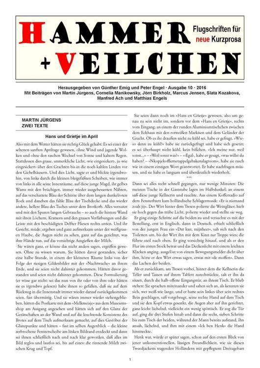 Produktbild: Hammer + Veilchen Nr. 10