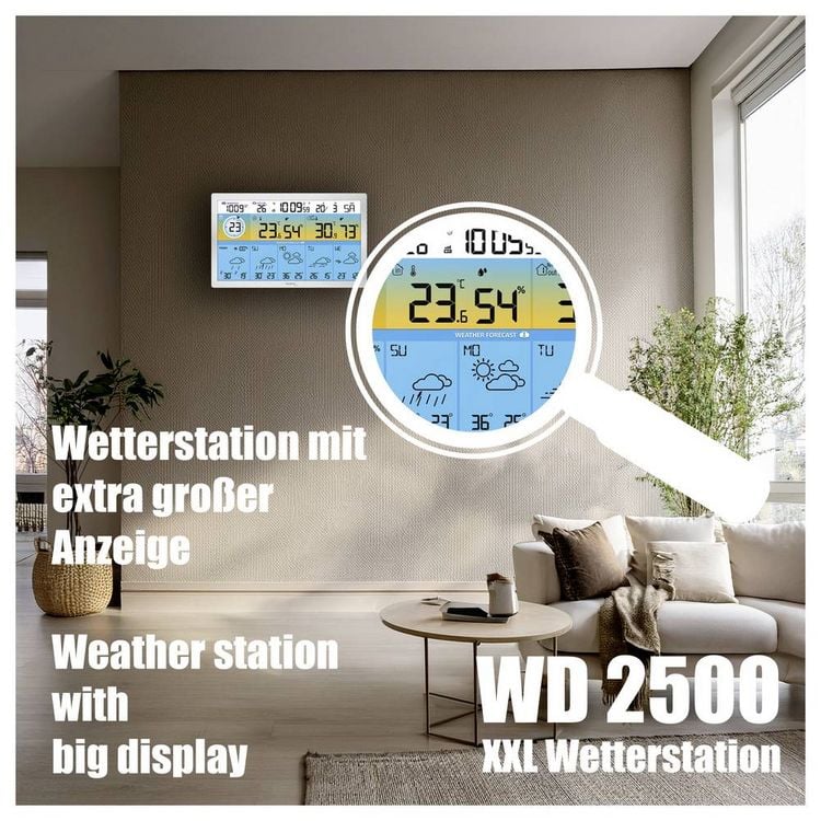 Produktbild: Techno Line WD2500 WD2500 Funk-Wetterstation Anzahl Sensoren max. 3