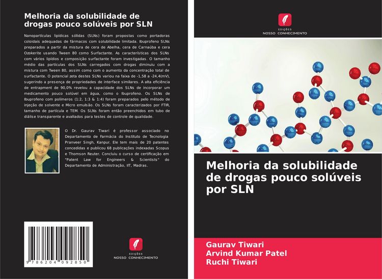 Produktbild: Melhoria da solubilidade de drogas pouco sol&uacute;veis por SLN