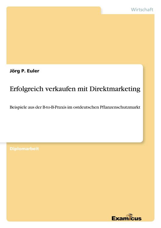 Produktbild: Erfolgreich verkaufen mit Direktmarketing