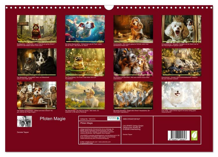 Produktbild: Pfoten Magie (Wandkalender 2026 DIN A3 quer), CALVENDO Monatskalender