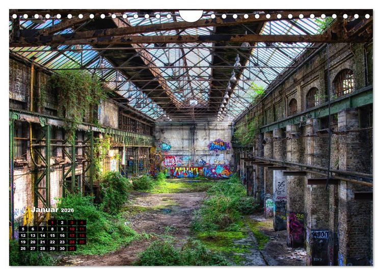 Produktbild: Verlassene Orte - Lost Places (Wandkalender 2026 DIN A4 quer), CALVENDO Monatskalender