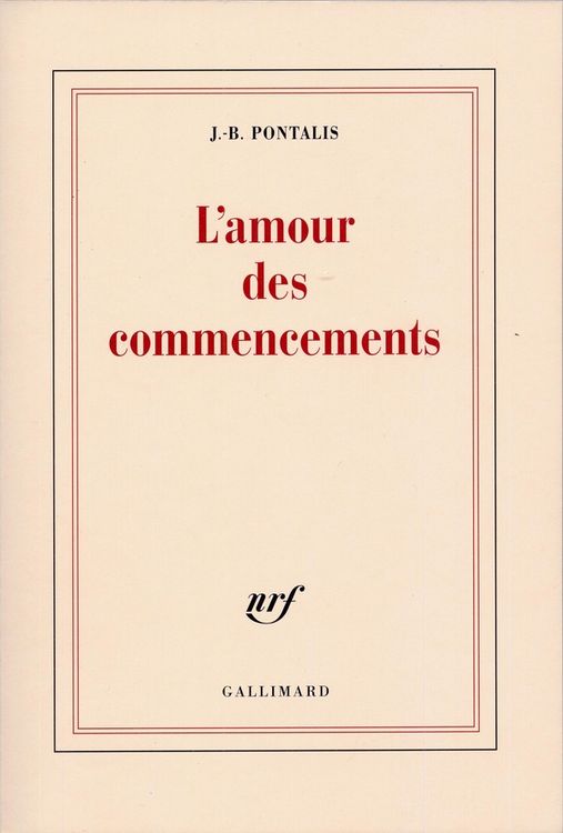 Produktbild: L'amour des commencements