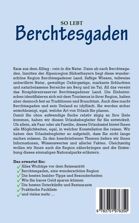 Produktbild: So lebt Berchtesgaden: Der perfekte Reisef&uuml;hrer f&uuml;r einen unvergesslichen Aufenthalt in Berchtesgaden inkl. Insider-Tipps und Packliste