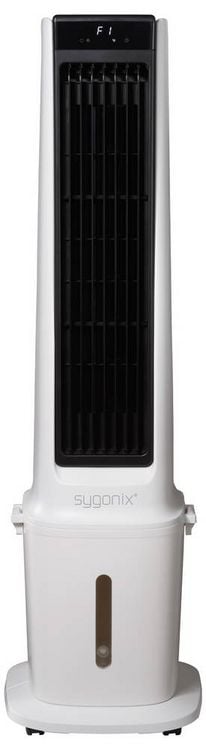 Produktbild: Sygonix Luftk&uuml;hler 90 W (L x B x H) 300 x 325 x 1130 mm Wei&szlig; mit Fernbedienung, Oszillierend, LED-Display, Timer