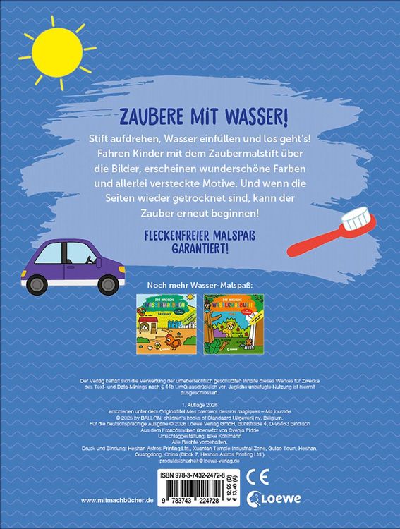 Produktbild: Das magische Wassermalbuch - Mein Tag