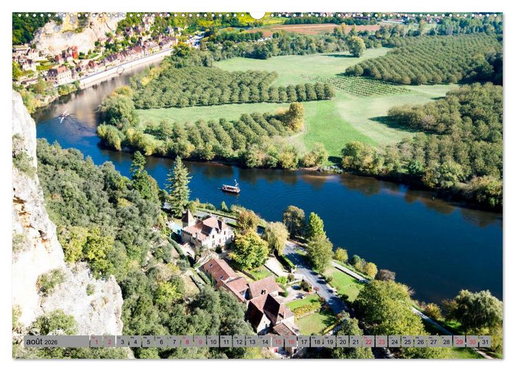 Produktbild: La beaut&eacute; de la Dordogne &ndash; Ancienne et mystique (Calendrier mural 2026 DIN A2 vertical) calendrier de bureau