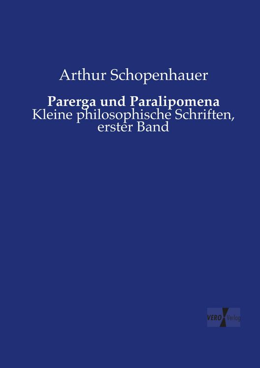 Produktbild: Parerga und Paralipomena