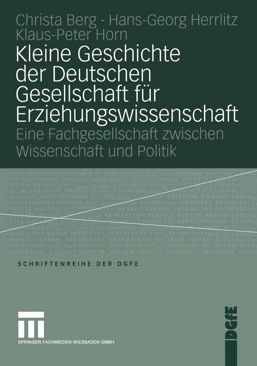 Produktbild: Kleine Geschichte der Deutschen Gesellschaft f&uuml;r Erziehungswissenschaft