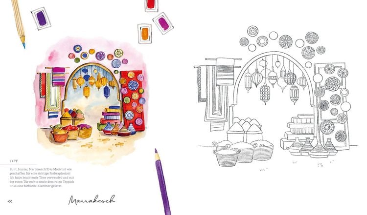 Produktbild: Colour in the city &ndash; Mein urbanes Ausmalbuch