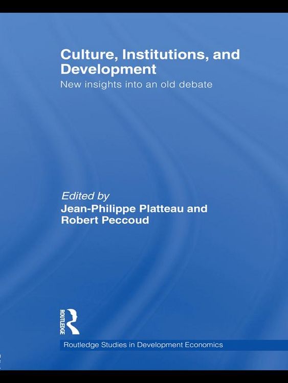Produktbild: Culture, Institutions, and Development