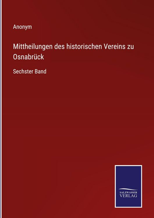 Produktbild: Mittheilungen des historischen Vereins zu Osnabr&uuml;ck