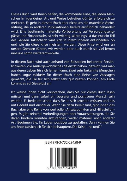 Produktbild: Die Krise - na und?
