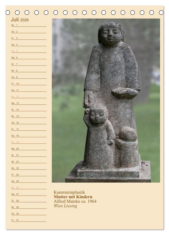 Produktbild: M&uuml;tter mit Kindern in der Kunst (Tischkalender 2026 DIN A5 hoch), CALVENDO Monatskalender