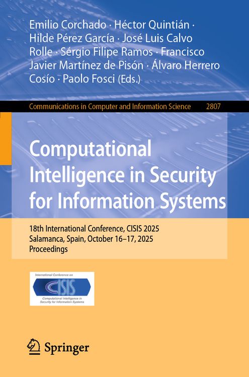 Produktbild: Computational Intelligence in Security for Information Systems