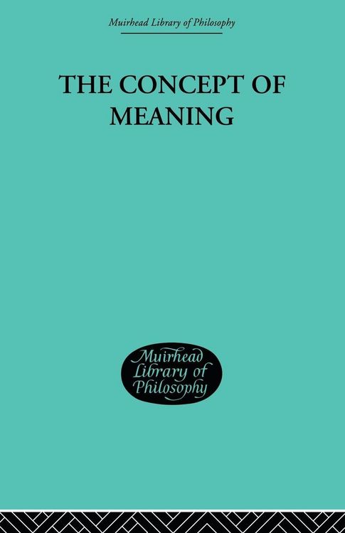 Produktbild: The Concept of Meaning