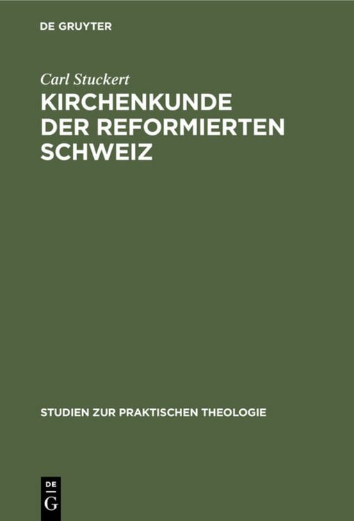 Produktbild: Kirchenkunde der reformierten Schweiz