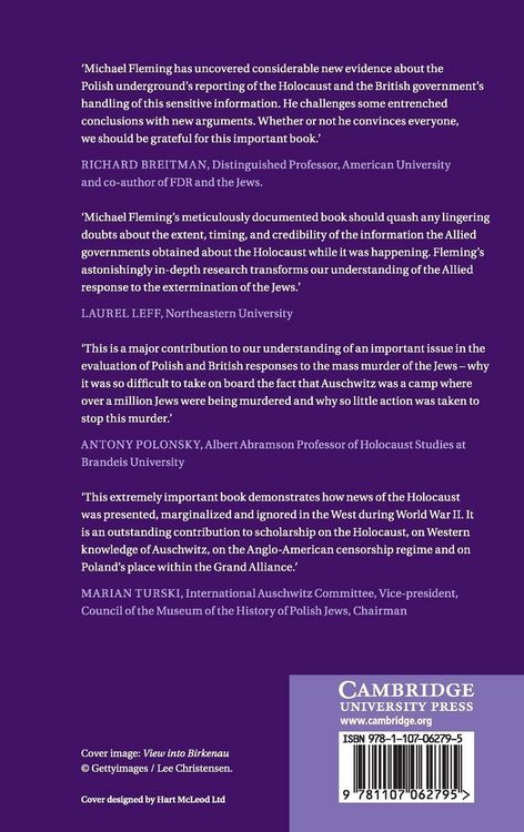 Produktbild: Auschwitz, the Allies and Censorship of the Holocaust