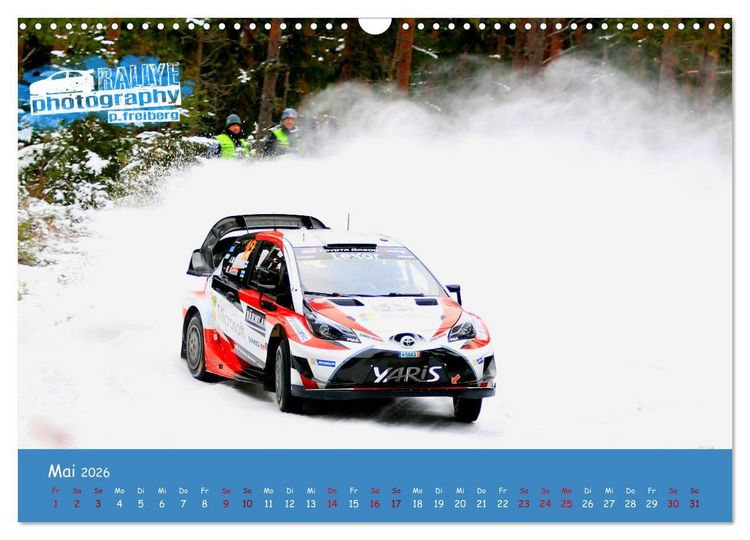 Produktbild: WRC Schweden White Open 2026 (Wandkalender 2026 DIN A3 quer), CALVENDO Monatskalender