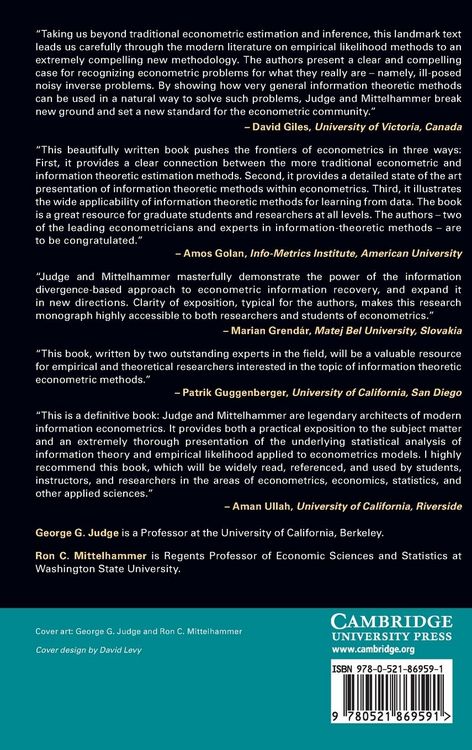 Produktbild: An Information Theoretic Approach to Econometrics