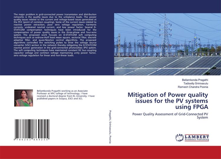 Produktbild: Mitigation of Power quality issues for the PV systems using FPGA