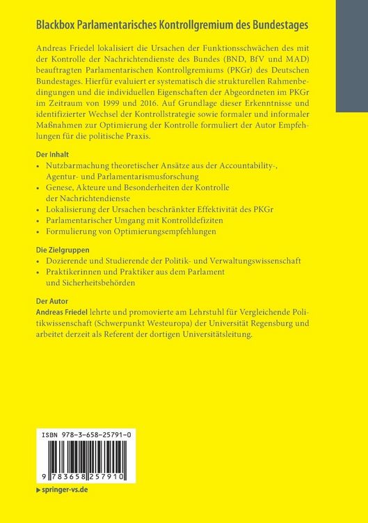 Produktbild: Blackbox Parlamentarisches Kontrollgremium des Bundestages