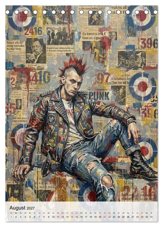 Produktbild: Punk 76 (Tischkalender 2027 DIN A5 hoch), CALVENDO Monatskalender