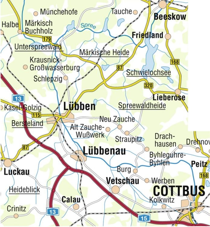 Produktbild: Biosph&auml;renreservat Spreewald 1 : 50 000