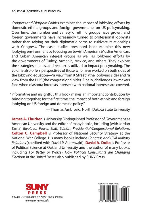 Produktbild: Congress and Diaspora Politics