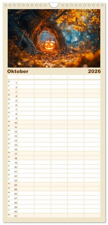 Produktbild: Familienplaner 2026 - Zauberhafte Waldmomente mit 5 Spalten (Wandkalender, 21 x 45 cm) CALVENDO