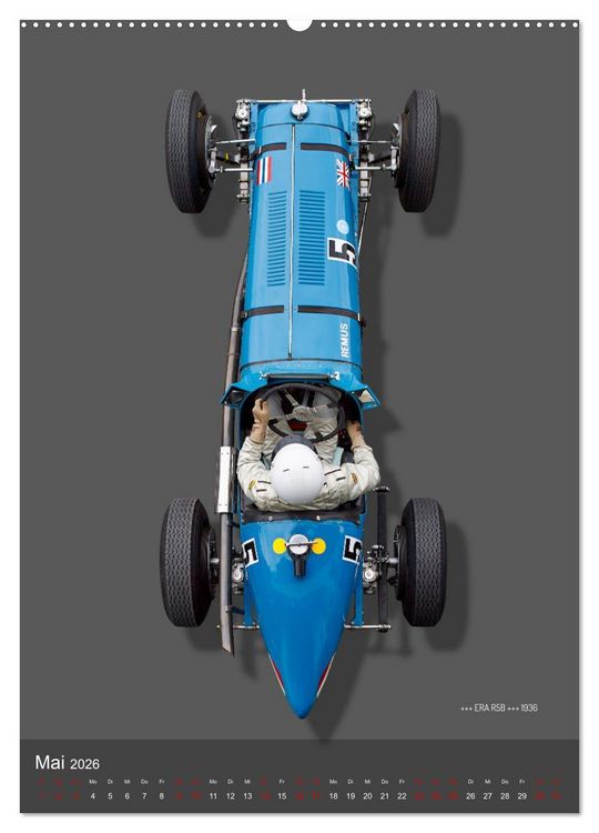Produktbild: Legenden des Rennsports, Historic Grand Prix Cars 1925-1960 (hochwertiger Premium Wandkalender 2026 DIN A2 hoch), Kunstdruck in Hochglanz
