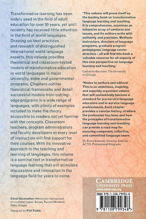 Produktbild: Transformative Language Learning and Teaching