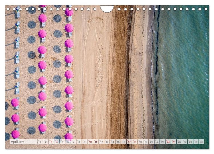 Produktbild: Lignano in Italien. Sommer Strand und Meer (Wandkalender 2027 DIN A4 quer), CALVENDO Monatskalender