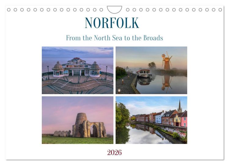 Produktbild: Norfolk - From the North Sea to the Broads (Wall Calendar 2026 DIN A4 landscape), CALVENDO 12 Month Wall Calendar