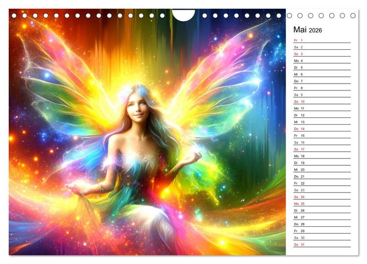 Produktbild: Mythische Wesen - Fabelwesen im Farbenrausch: Ein buntes Spektakel (Wandkalender 2026 DIN A4 quer), CALVENDO Monatskalender